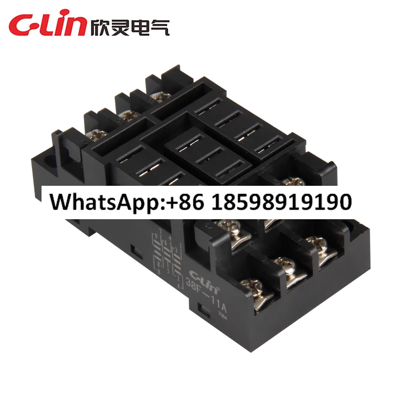 5PCS 38F-11A intermediate relay 11-pin special base DY-38 matching JQX-38F-3Z relay