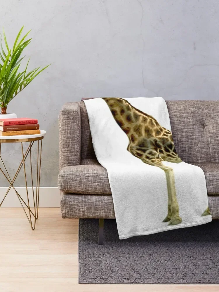 Mingi Giraffe Throw Blanket Baby Plaid on the sofa Hairy Flannels Blankets