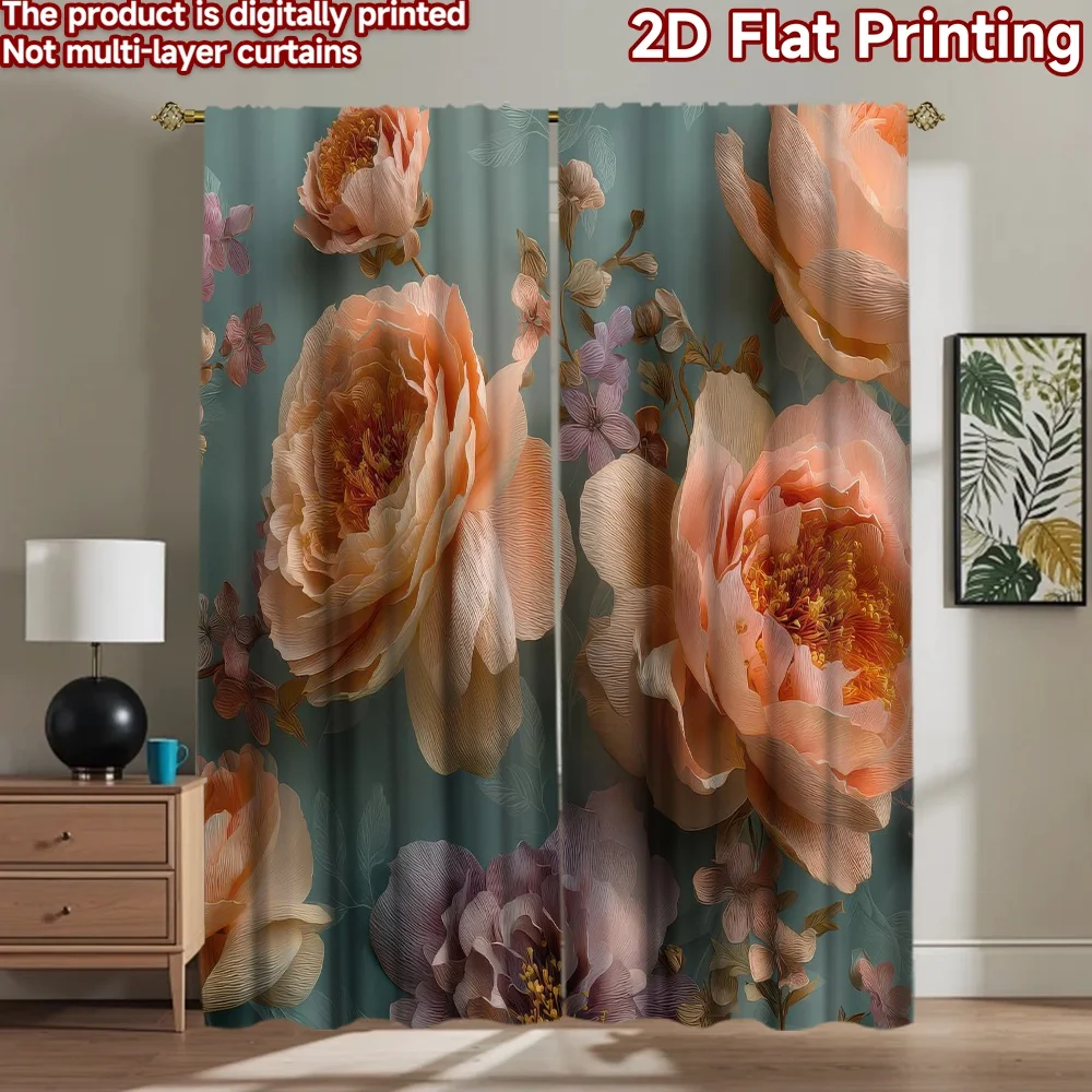 

1pc 2D flat Photography Backdrop Photography Banner Floral Blossoms 100% Polyester Family Party Decoration Perfect for Suitable