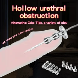 Horse Eye Stick Hollow Urethral Plug SM Sex Toys Penis Plugs Urethral Dilator Stimulation Masturbation Adults Erotic for Men