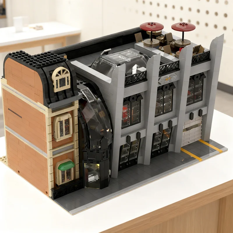

4135pcs MOC Modular Motorsports Streetscape Model Building Blocks Creative Gift DIY Display Decor Adult Premium Kids Desk Home