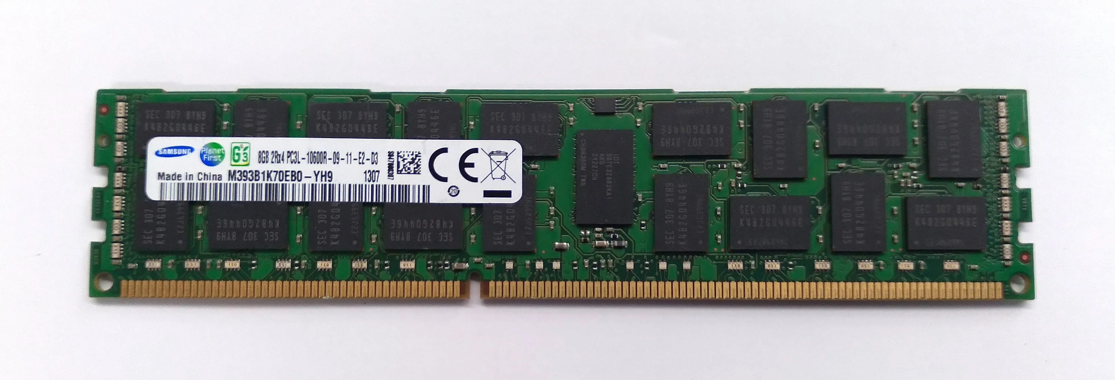 

Samsung M393B1K70EB0-YH9 Memory Module - 8GB - 2Rx4 - DDR3 - 1333Mt/s - CL9 - 240-Pin - 135 Volts - ECC - RDIMM - Used-Like New