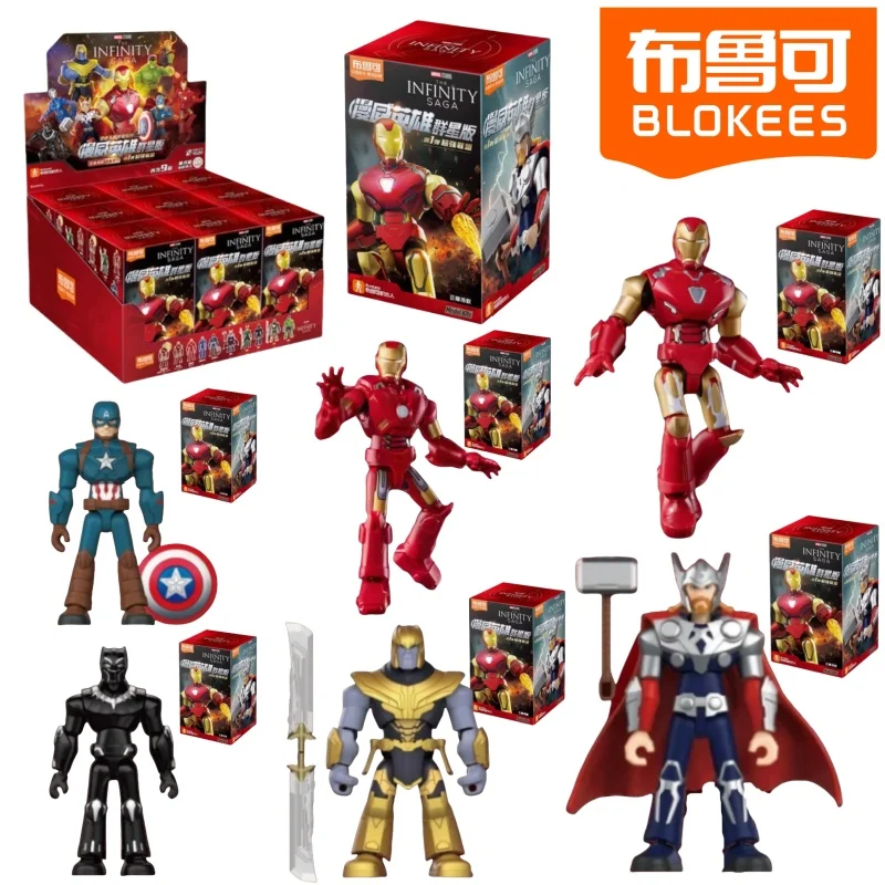BLOKEES Galaxy версия 1, строительные блоки героев Marvel, Танос Локи Тор, Железный человек MKLXXXV, собранные модели игрушек, ювелирные изделия, подарки