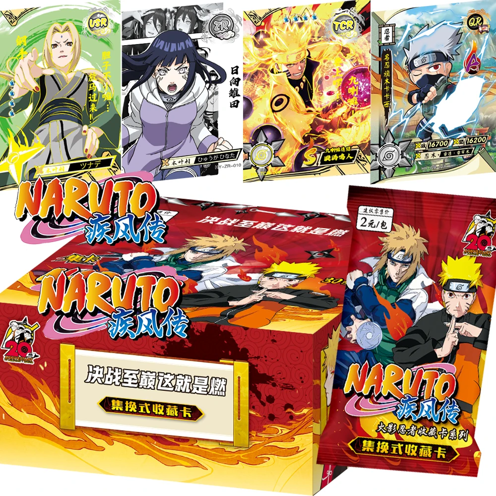 

Naruto Collection Card for Children Anime Hatake Kakashi Cute Character Q-version Portrait Game Trading Card Toy Christmas Gift