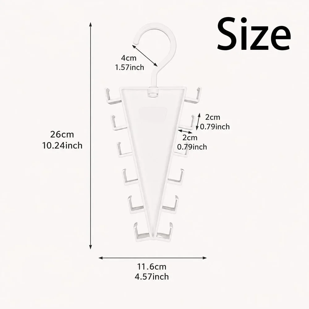 4/2/1 Stück V-förmiger Multi-Haken-Kleiderbügel-Organizer mit 12 Haken, platzsparender Kleiderbügel für die Aufbewahrungseffizienz im Kleiderschrank – Detail 10