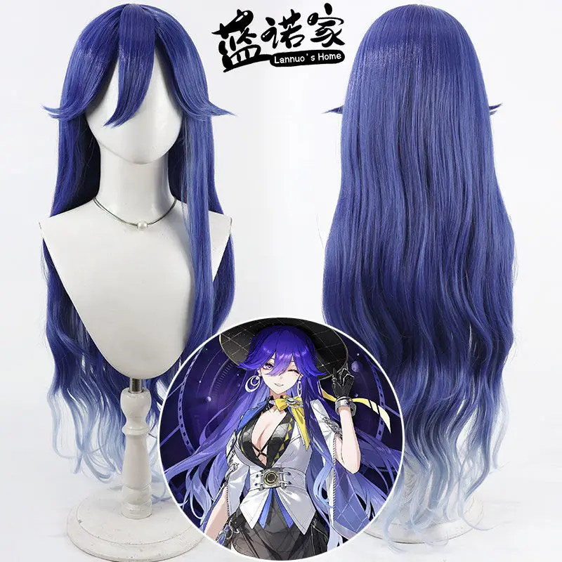 

Anime Wuthering Waves Rosella Cosplay Wig Halloween Carnival Party Props Synthetic Hair Heat Resistant Fiber + Wig Cap