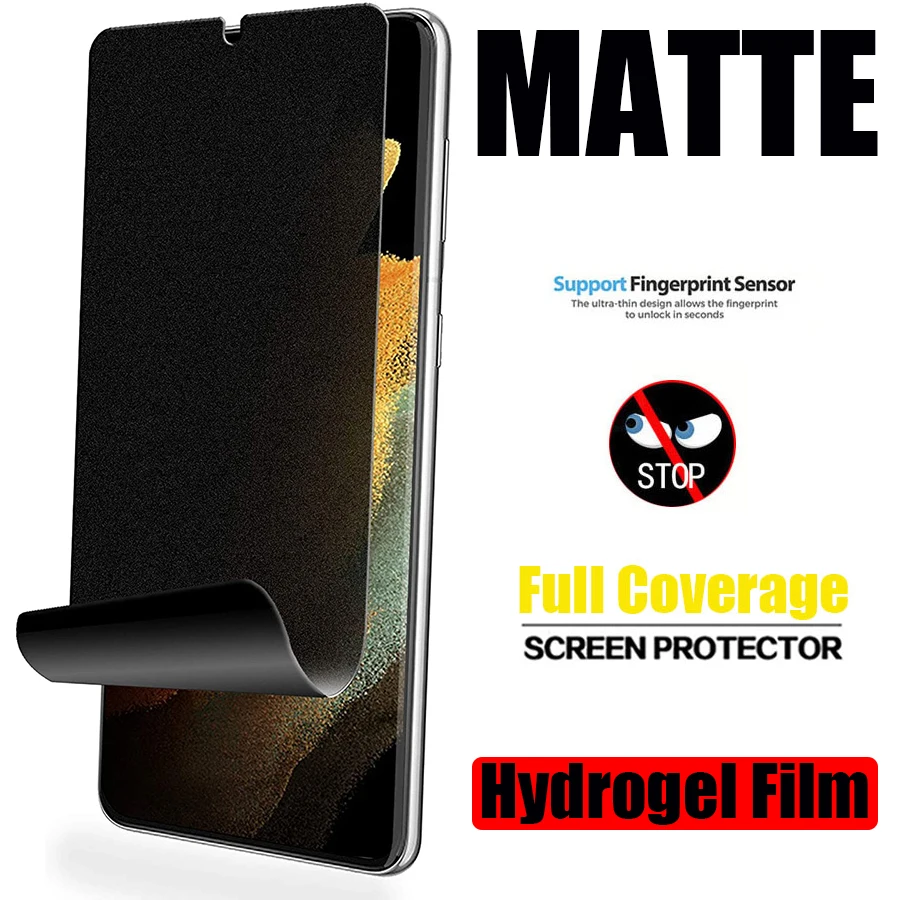 

frosted matte privacy hydrogel film for xiaomi mi 12 pro 11 lite 10t 9t poco m3 x3 f3 redmi note 8 8t 9 10 pro screen protector