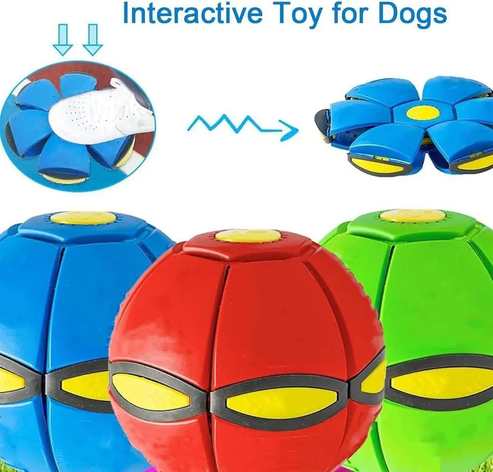 Magic Flying Saucer Ball Bouncy Stomp Ball Piede Pressione Decompressione Vent Ball Indoor Outdoor Pet Giocattoli per bambini