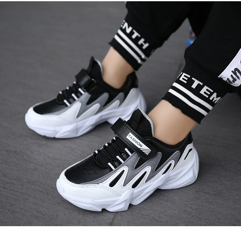 Kinder Casual Jungen Basketball Schuhe Weiche Sohle Kinder Schuhe Non-slip Turnschuhe Schuhe Outdoor Student der Kinder Sport Walking schuhe – Detail 5