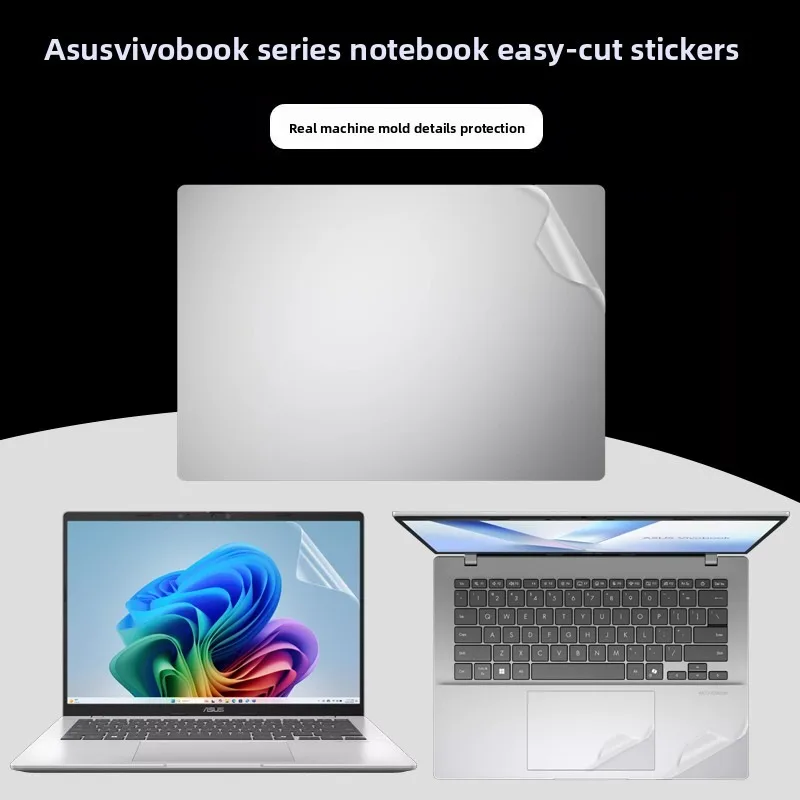 For 14/16inch ASUS Zenbook A14 S16 S14 UX3407 UM5606 UX5406 Laptop transparent frosted body sticker easy to cut protective film.
