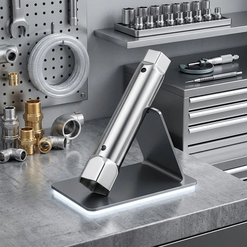 Plumbing Plumbing Tool Silver Socket Wrench Safe Disassembly Tool Effortless Operation Design Electroplated Finish