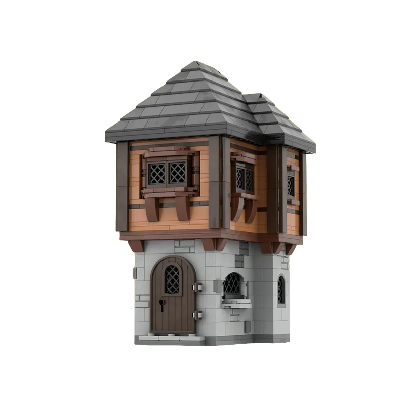2482 elementy MOC Zamek Średniowieczne Domy Multipack Klocki Modelarskie Konstrukcja DIY Prezenty Świąteczne Kreatywne Zabawki Edukacyjne Pomysł