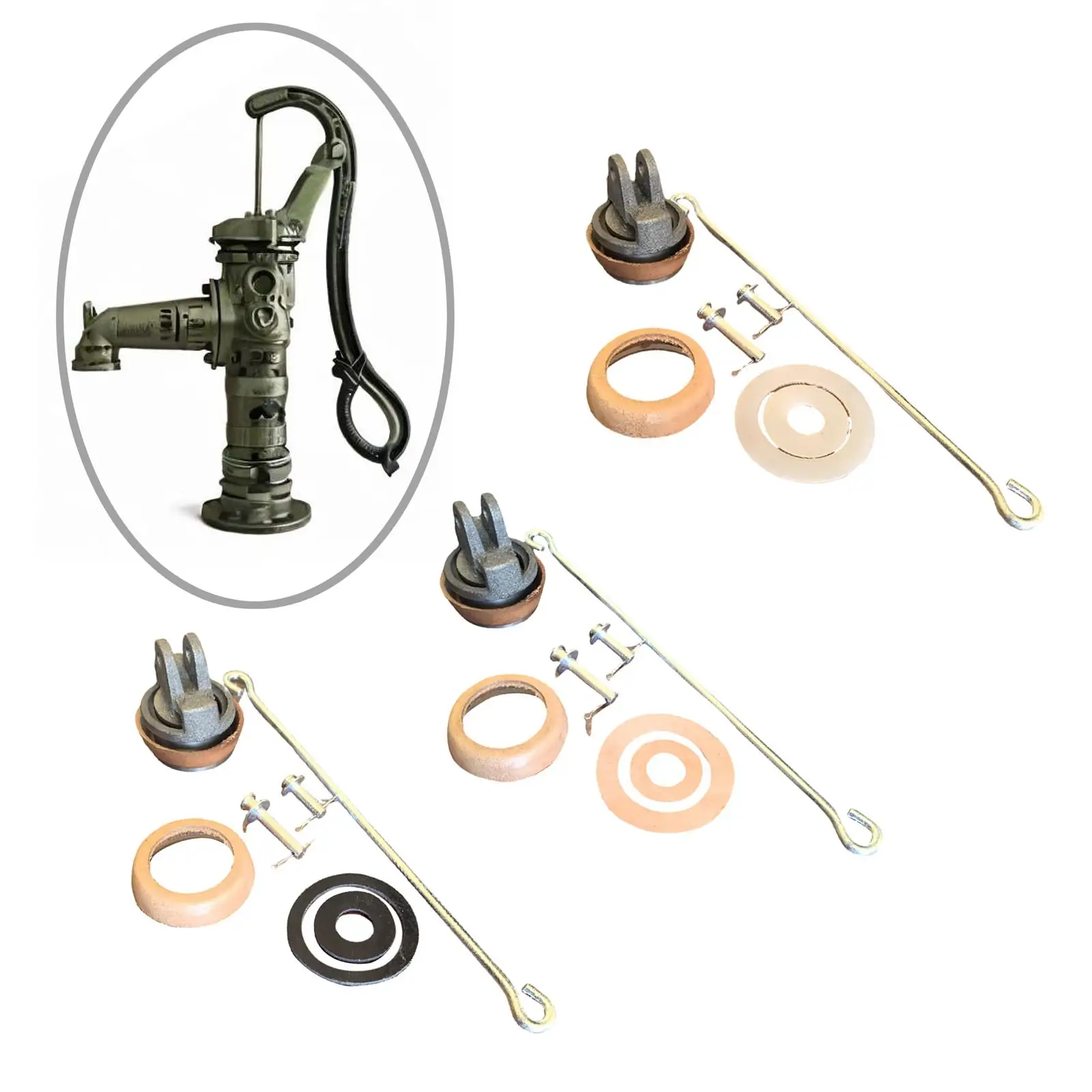 طقم مكبس بديل للمضخات اليدوية من النوع 75، مكابس مضخة مياه من الحديد الزهر، #1