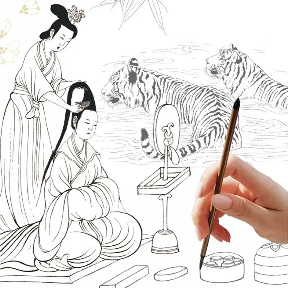 Drawing Copy Hand Painted Tutorial Book Hand Drawn Practicing Line Draft Practice Book Studying Learning Tracing Sketch Book