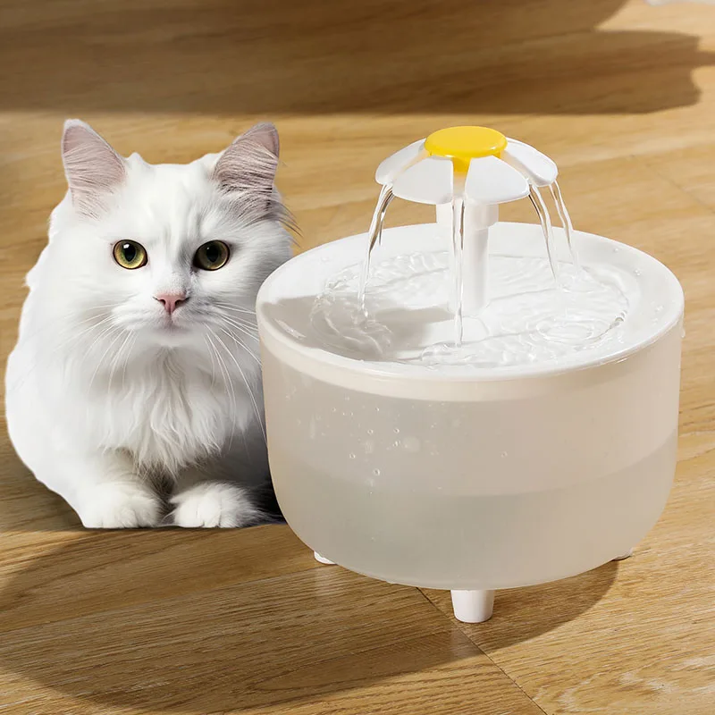 

1L Pet Water Fountain Automatic Cat Drink Bowl Filter EU Plug Pet Drinking Dispenser Drinker For Cats Water Filter