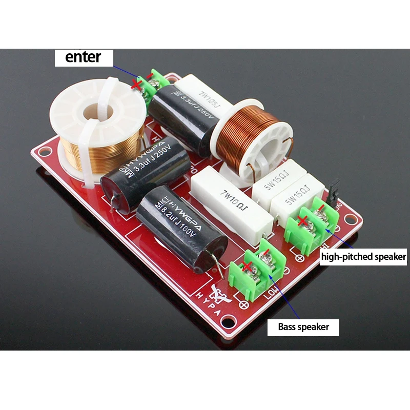 مقسم تردد احترافي تصنعه بنفسك لصوت المسرح المنزلي ، اتجاهين ، كروس ، صوت ، باس ، متوسط المدى ، ثلاثة أضعاف ، من W