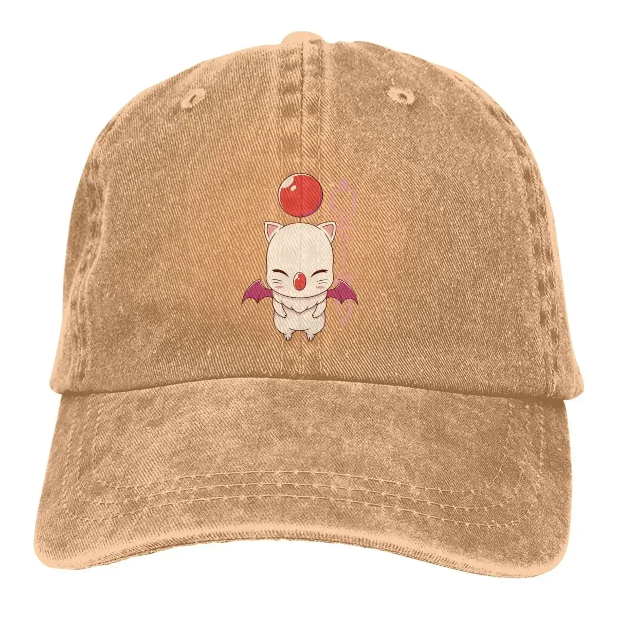 

Moogle Kupo Baseball Cap Men Cowboy Hats Women Visor Protection Snapback Final Fantasy Cid Game Caps