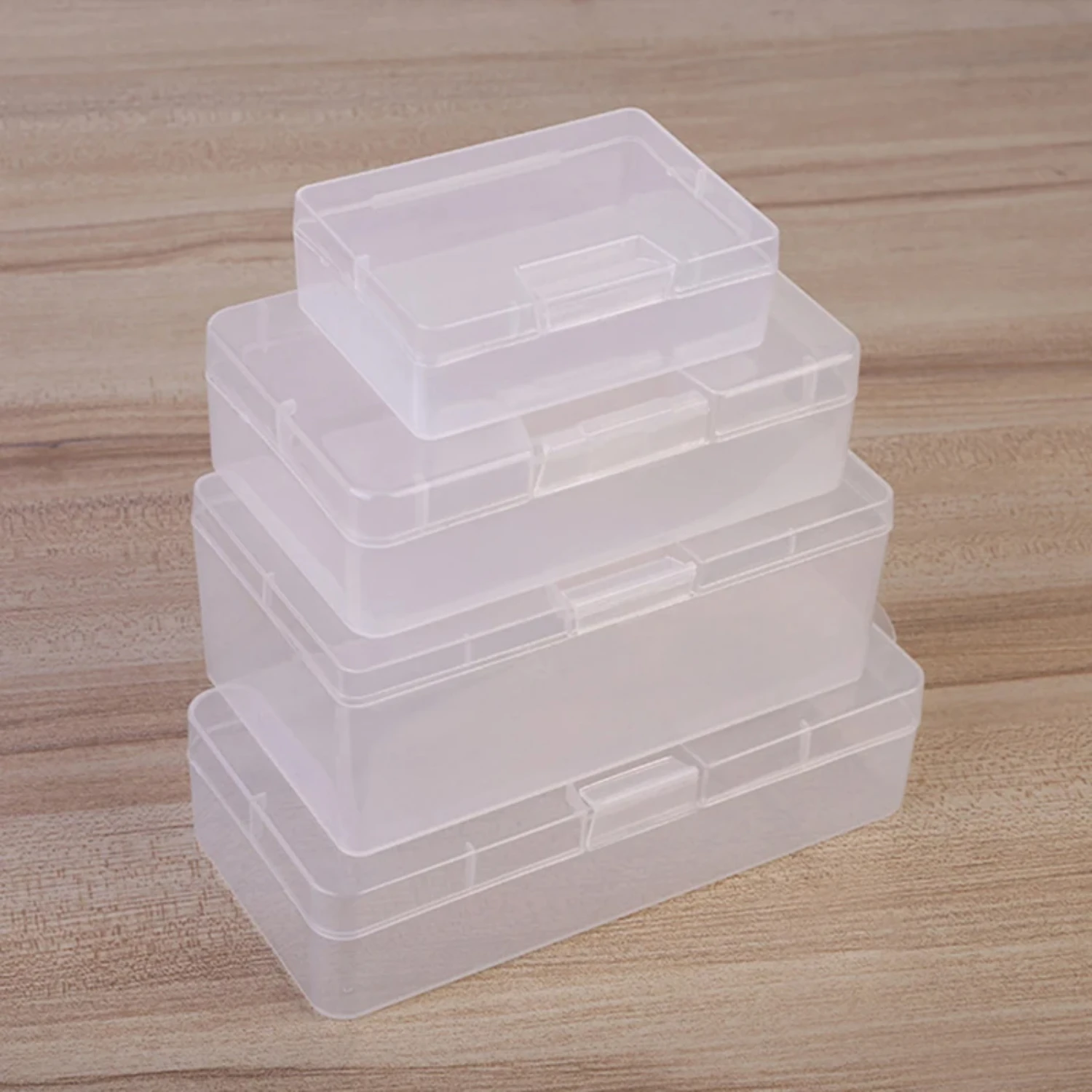 Durable Transparent Mini Multifunctional PP Organizing Box Portable Desktop Tool Case