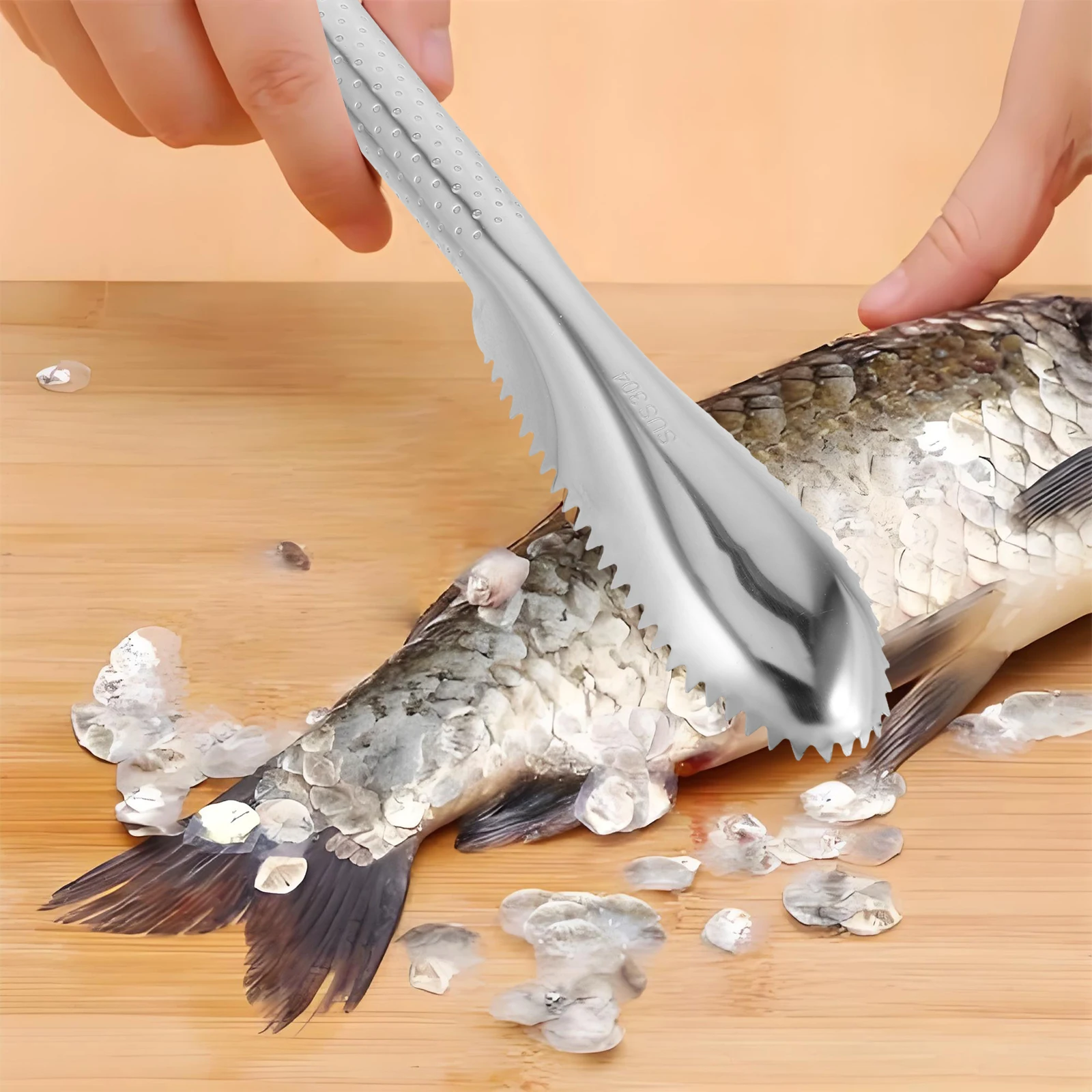 

Fish Cleaning Tool Scale Scraper Skin Cleaner Scaler for Kitchen Brush Remover Scales