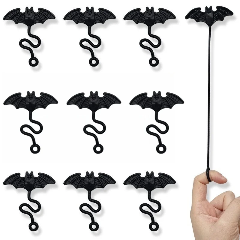 12Pcs Funny Elastic Bat Sticky Toy Wall Climber For Kids Birthday Party Favors Goodie Bag Halloween Party Gifts Pinata Fillers