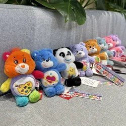 Care Bears Cartoon Plush Toy Backpack Pendant Keychain Boys Girls Toy Schoolbag Decoration Birthday Present Cute Stuffed Keyring