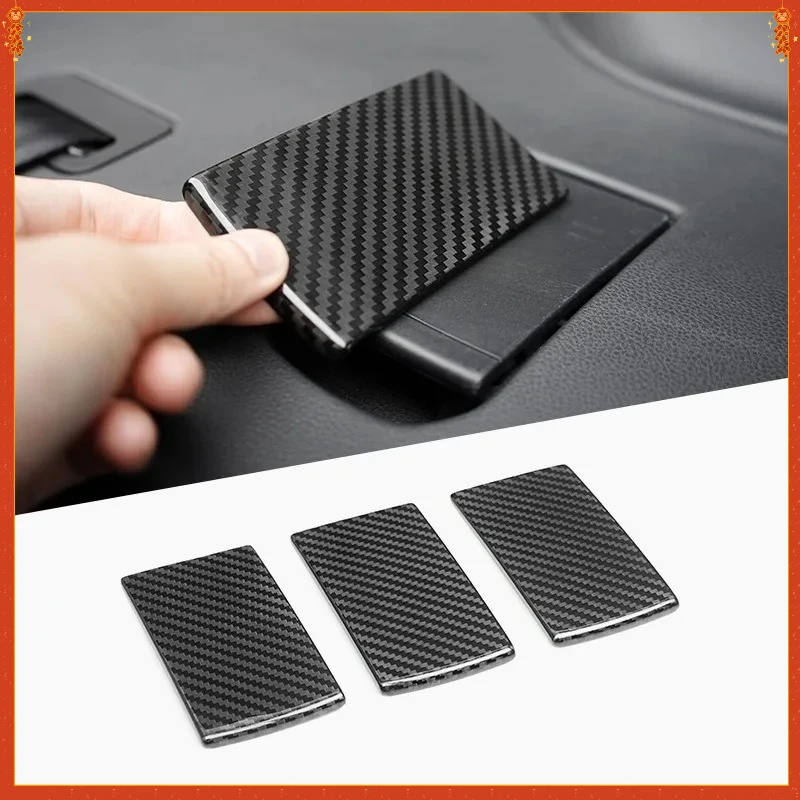 

For Subaru WRX Real Dry Carbon Fiber 2022-2023 Rear Child Seat Hook Board Interior Decoration Modification Trim Accessories