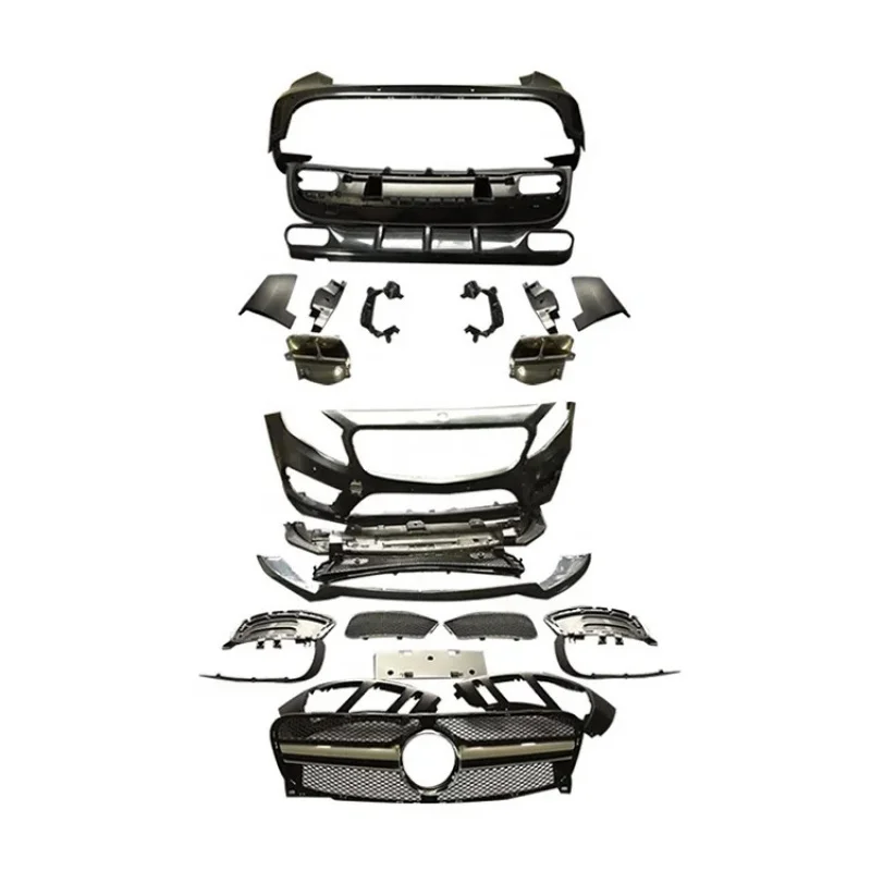 

High-Quality GLA GLA45 Style Body Kit - Front & Rear Bumpers | Limited Time Upgrade Offer