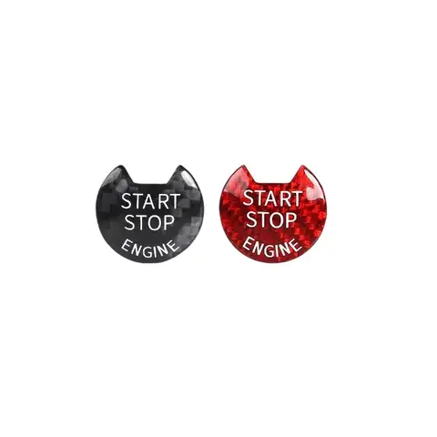 Real Carbon Fiber Car Engine Start Stop Push Button Cover Sticker For Nissan Infiniti Car Sticker Interior Accessories 6 best sales start stop sticker - №4