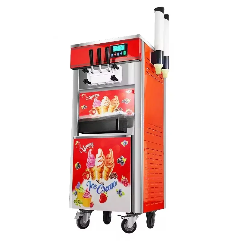 Commercial Soft Serve Ice Cream Making Machine Maker 515*570*1370mm