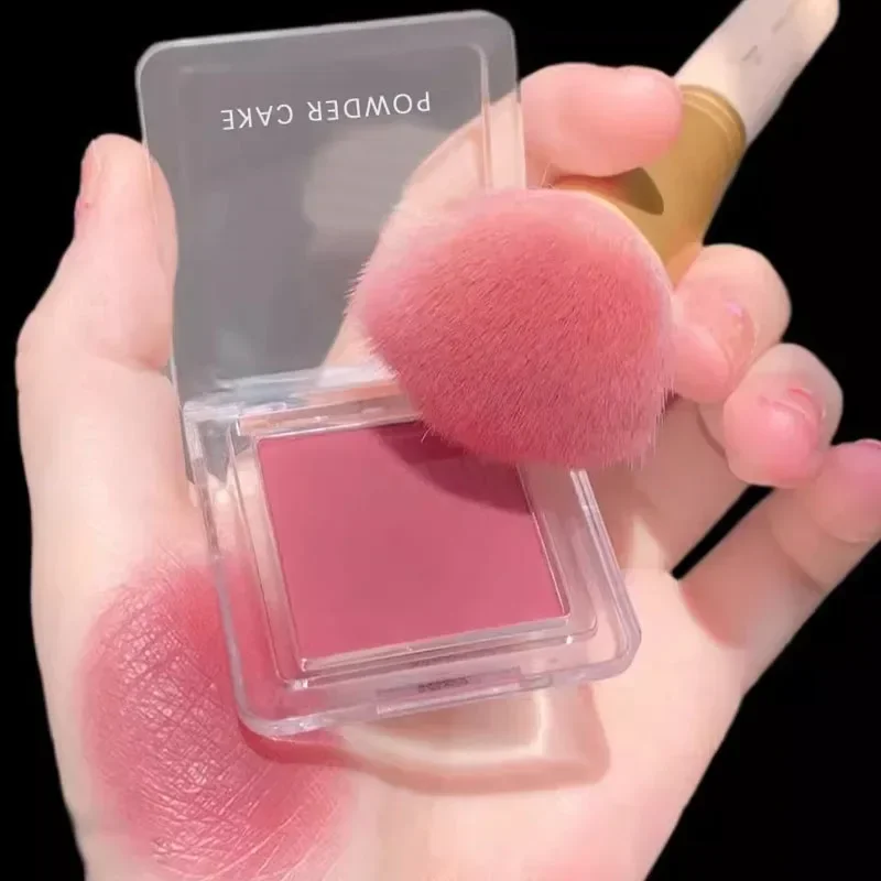 Colorete facial mate, tinte Natural para mejillas, ilumina la cara, resistente al agua, Cosméticos de contorno facial, colorete en polvo, maquillaje femenino suave, 1 Uds.