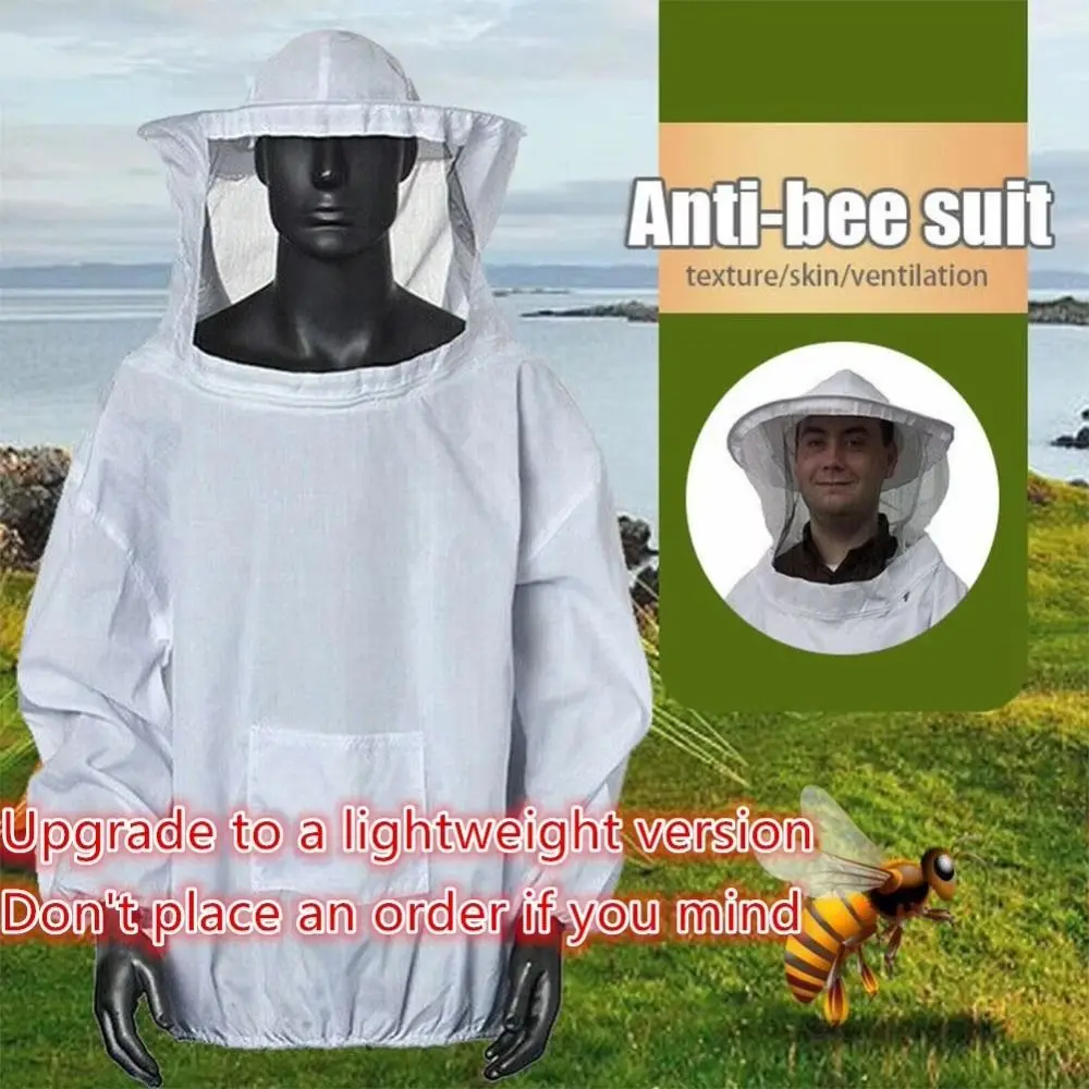 New Lightweight Beekeeping Jacket Protective Hat Sleeve Beekeeper Suit Apiculture Equipment for Beekeeping Apiculture