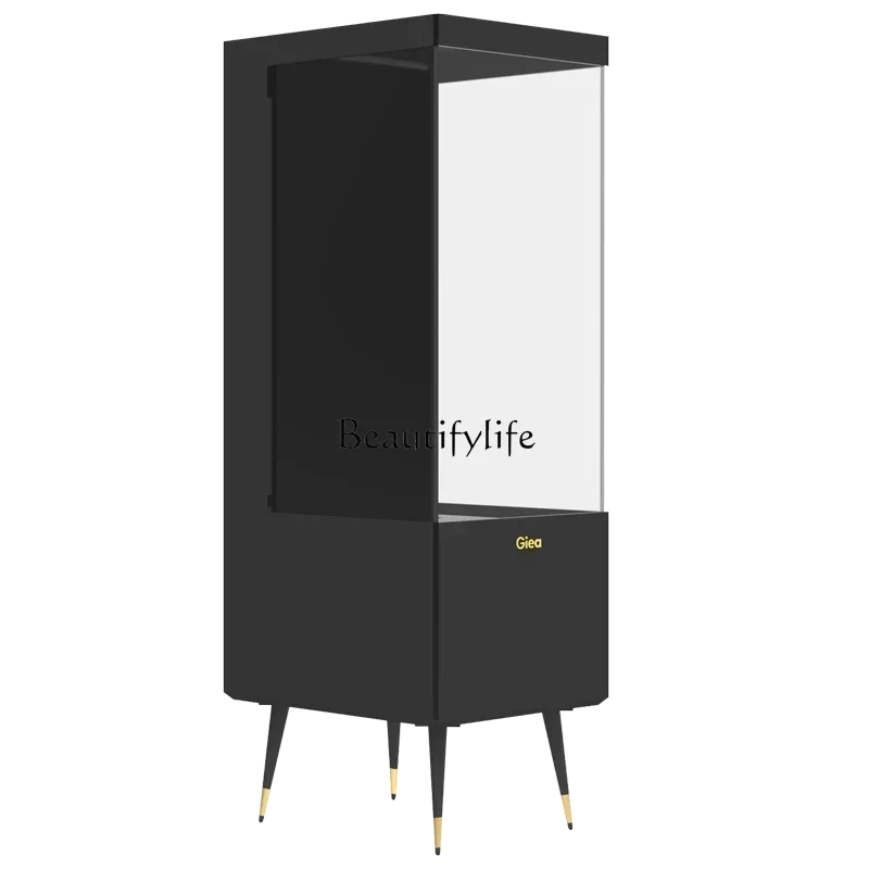 

Super White Glass Aquarium Living Room Floor Change Water Home Lazy Aquariumss