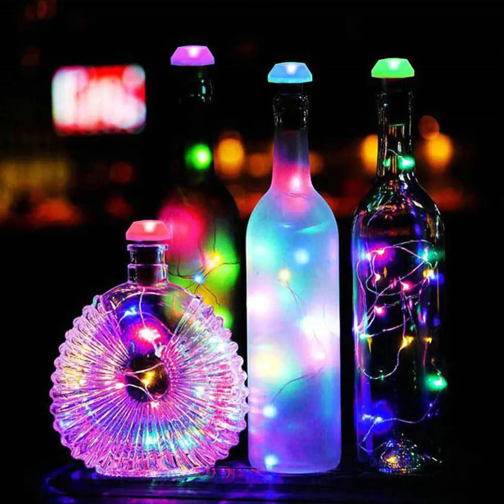 

Solar Bottle Light String Ip44 Waterproof Mini Lights Outdoor Rechargeable For Wedding Party Christmas Camping Decoration