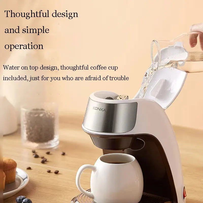 Coffee Machine Fully Automatic Household Coffee Machines Office Mini American DripCoffee Machine