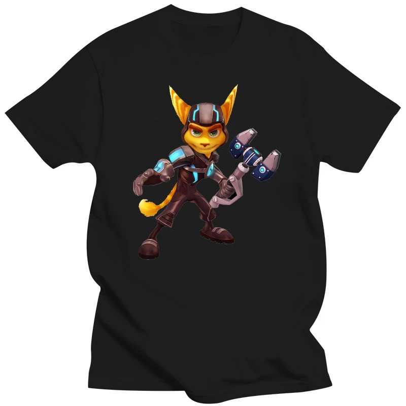 Ratchet And Clank Game Character Ratchet mens (womans available) t shirt black