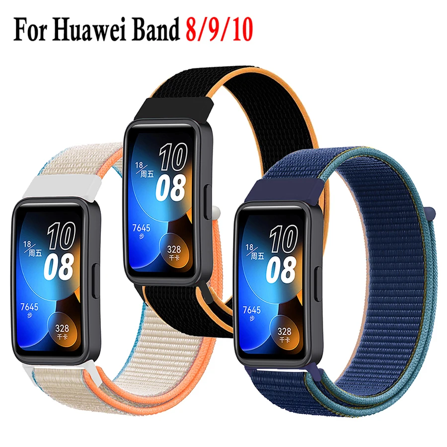 

Спортивный нейлоновый ремешок-петля для Huawei Band 10 9 8, сменный ремень-браслет для Huawei Band 8 9 10, браслет Correa, аксессуары