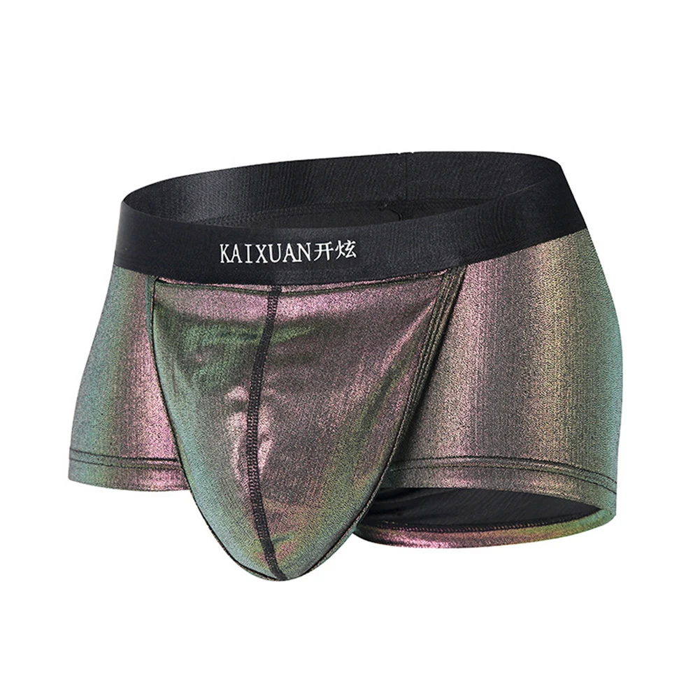 Men Open Front Underwear Boxer Shorts Panties Comfortable U Convex Underpants Space Capsule Pouch Separate Panties