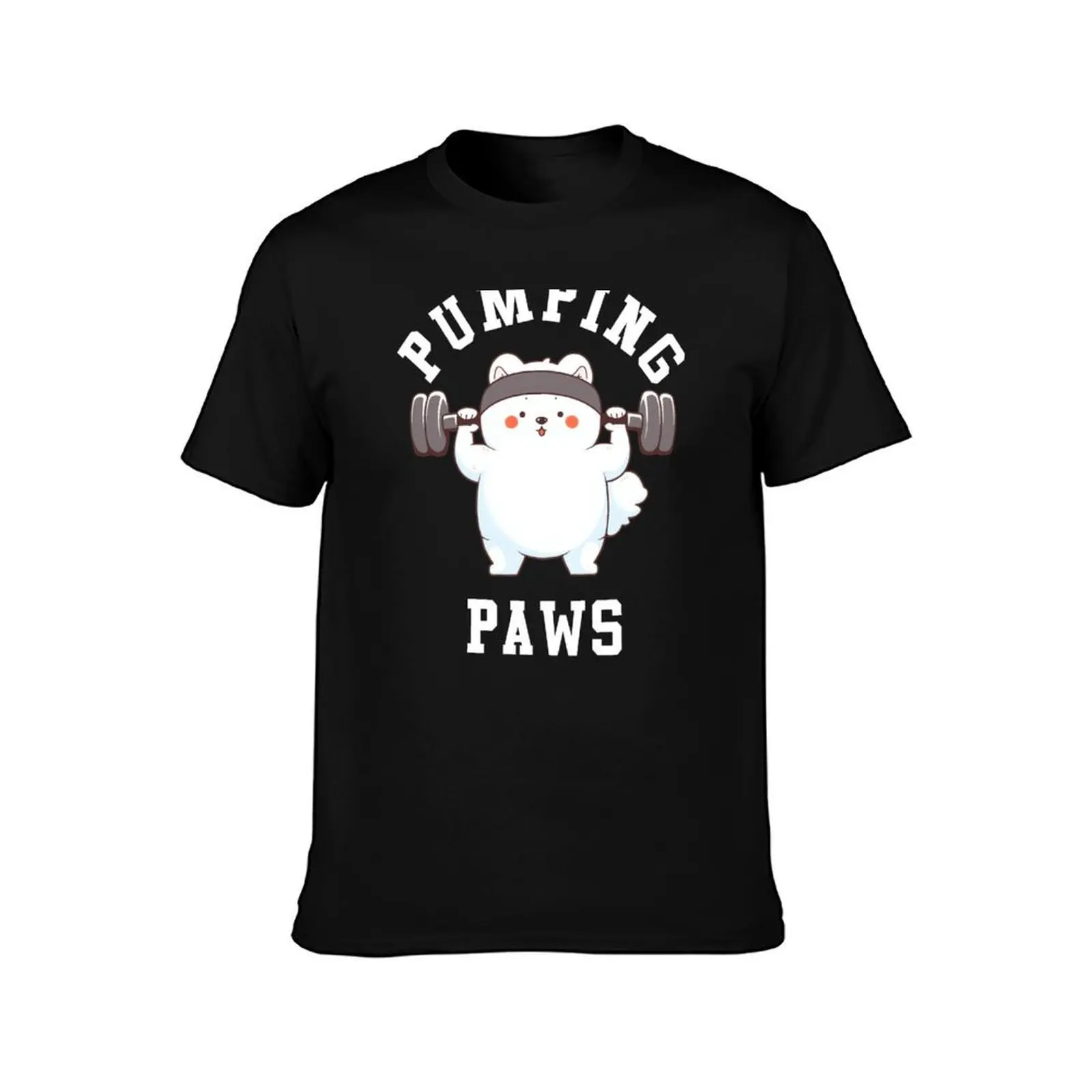 Samoyed Dog Pumping Paws T-Shirt Breathable Lightweight Summer Top
