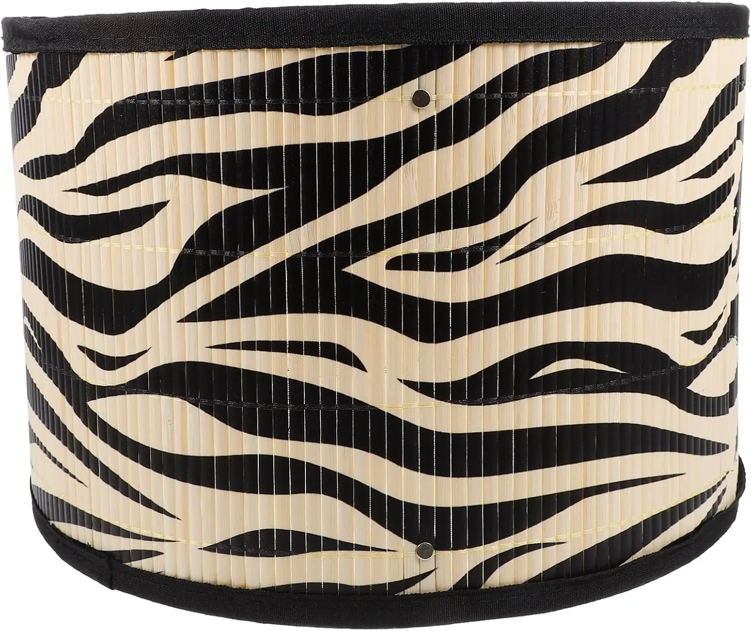 

Zebras Print Lamp Shade,Bamboo Modern Round Lampshades, Lamp Cover Replacement Light Accessory for Table Lamp Living Roo