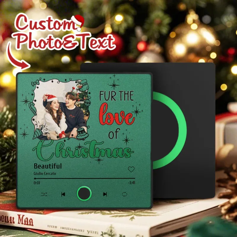 صورة مخصصة مغناطيس الثلاجة الموسيقى مع الإطار مغناطيس الثلاجة شخصية لهدية عيد الميلاد #2