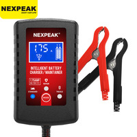 NEXPEAK 6V 12V 1.75A Automatic Smart Motorcycle Battery Charger Maintainer for Car/RV/ATV/Boat Automatic Battery Trickle Charger