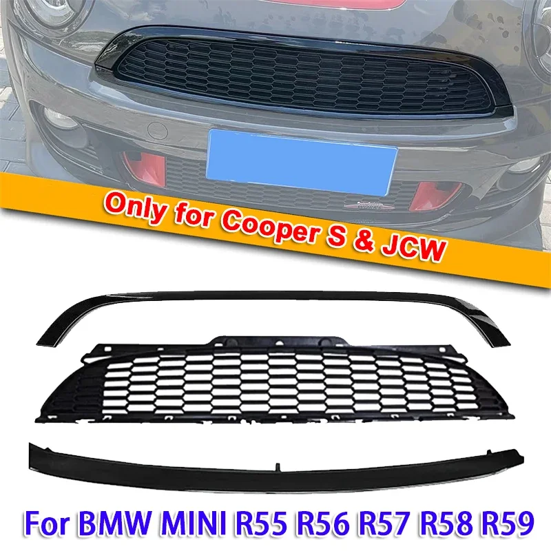 

ABS Plastic Car Front Grill Trim Replacement for BMW MINI R55 R56 R57 R58 R59 (Only for Cooper S & JCW)