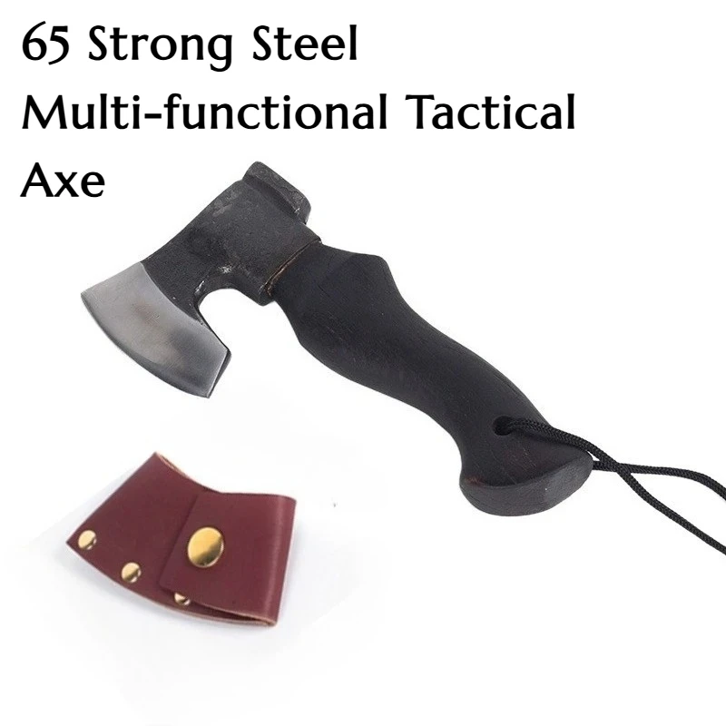 

65-прочная сталь, многофункциональная тактическая высококачественная ручка из зеленого дуба, уличные бытовые ручные инструменты для раскалывания дров