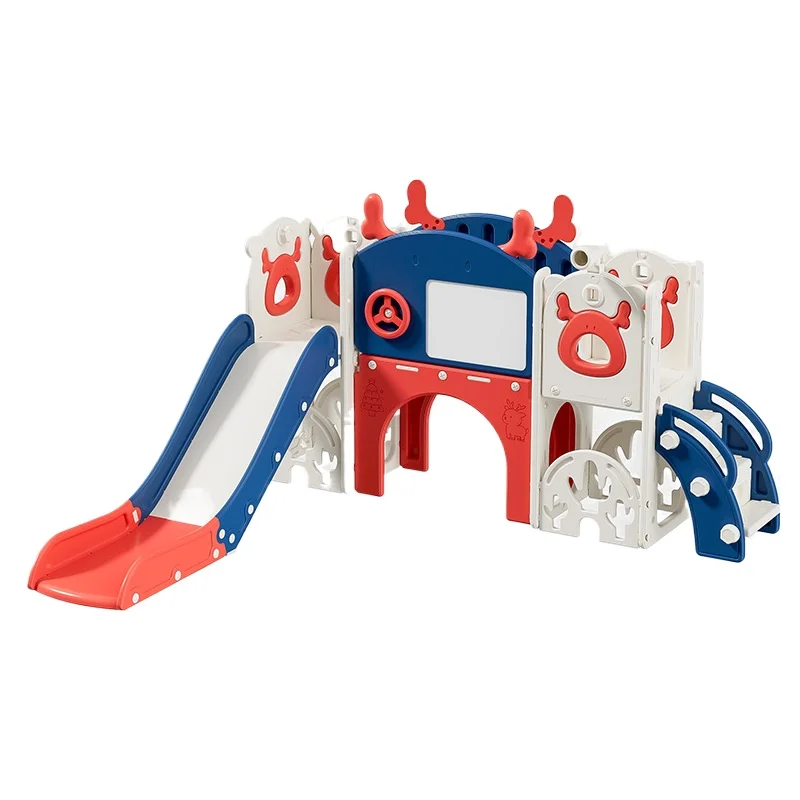 安全ベビー滑り台おもちゃ 室内プラスチック製子供用滑り台 多機能家庭用子供用滑り台 幼児用家庭用ゲーム クライミング滑り台