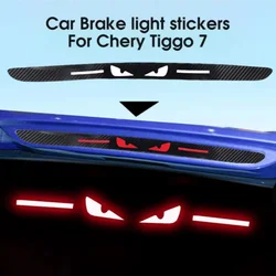 Car Sticker Accessories Taillight Brake Lights Lamp Protector Carbon Fiber Covers Styling With Original For Chery Logo Tiggo 7