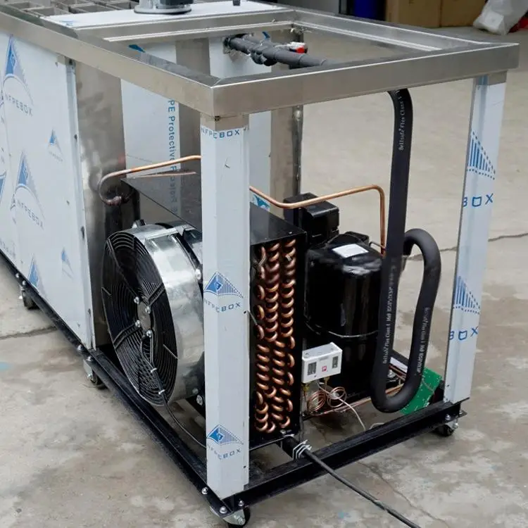 NEWEEK Commercial Cold Storage Ice Block Crusher Cutter Option Food Preservation Ice Brick Maker Ice Block Making Machine