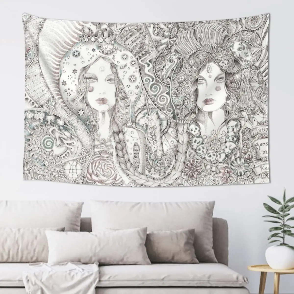 

Valerie- Guadalupe & Kali Tapestry Room Ornaments Carpet Wall Luxury Living Room Decoration Decoration For Bedroom Tapestry