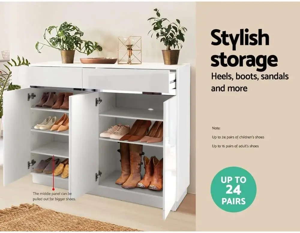 تخزين خزانة حوامل صندوق درج منظم الأحذية الرف أدراج المنظمون 120 سنتيمتر عالية اللمعان خزانة الأبيض المدخل ديكور المنزل السرير