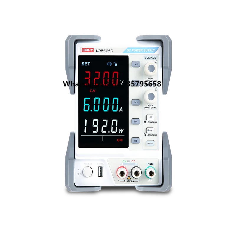 

UDP1306C 192W Adjustable Linear DC Power Supply 32V 6A for Laboratory 4 Digit Display Desktop Regulator USB