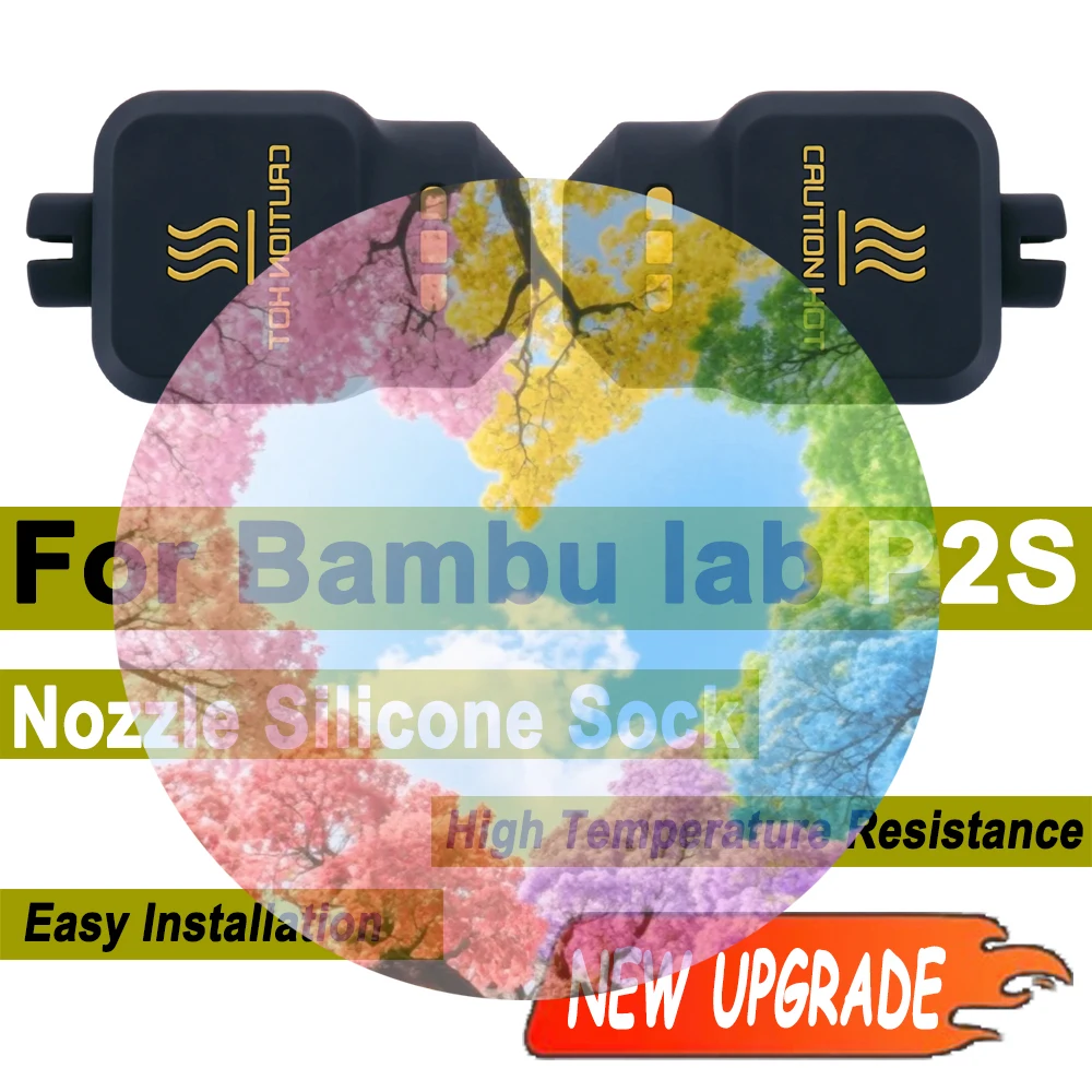 

1-10PCS For P2S Hotend Silicone Sock For Bambu Lab P2S Silicone Cover Heating Block Cover Nozzle Cover For Bamboo P2S